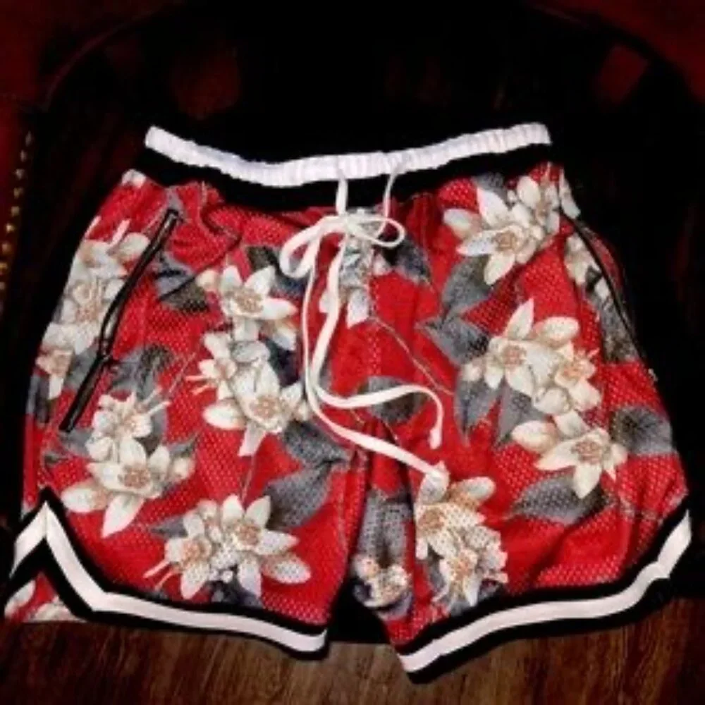 NEW Crysp x Jordan (fog jungle style) drop crotch extra long drawstring floral!